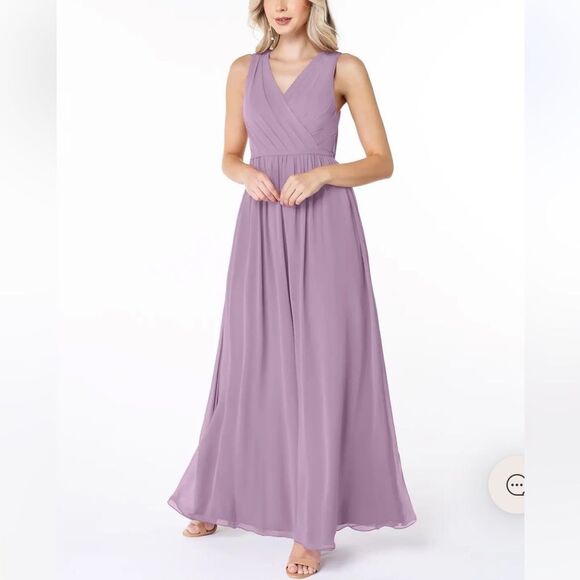 NWT Azazie “Jessa” bridesmaid dress IN SUNSET SIZE A10 - Picture 8 of 11